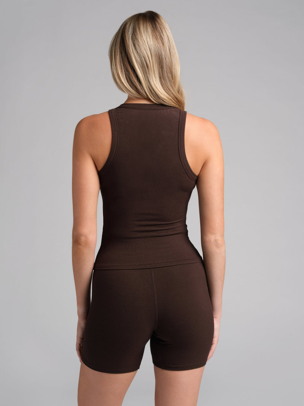 Rib Contour High Neck Tank