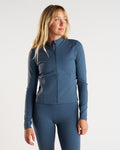 Nova Full-Zip Fitted Jacket - Midnight Navy